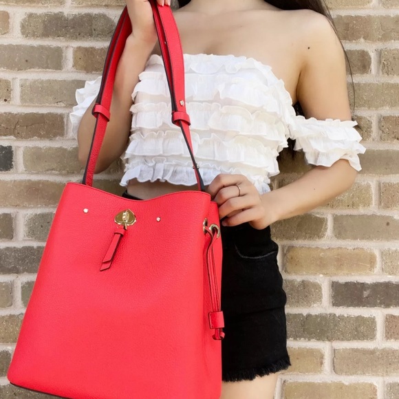 Kate Spade Martin Large Bucket Bag Shoulder Tote - Picture 7 of 8